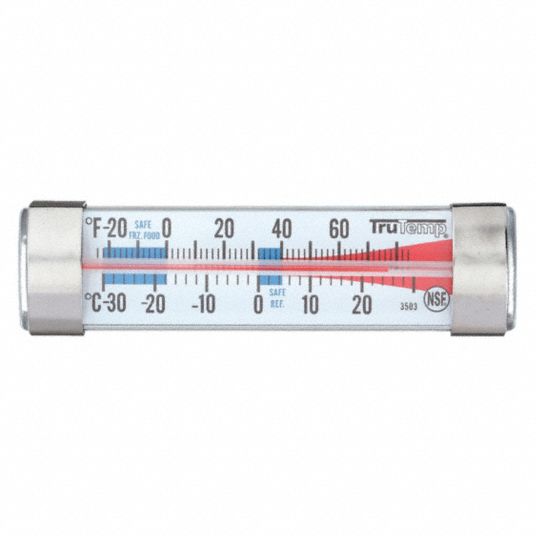 Taylor 3507 2 1/2 Dial Refrigerator / Freezer Thermometer