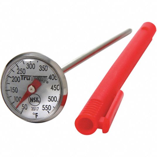 TAYLOR Stem Thermometer, 50° to 550° Temp. Range (F), +/5°F Accuracy