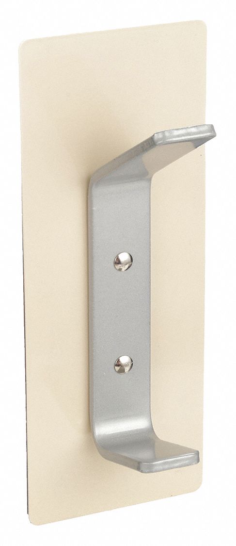 Hook: 15 lb Wt Capacity, 1 Hooks per Base, Beige, 1 Points per Hook, 8 in Overall Ht