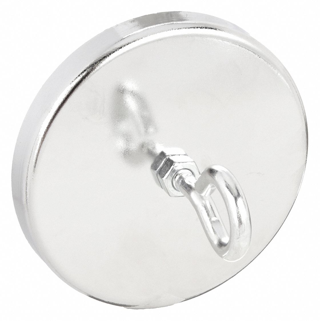 Hook: 57 lb Wt Capacity, 1 Hooks per Base, Silver, 1 Points per Hook