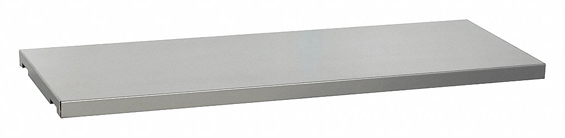 Safety Cabinet Shelf: Std Flammable Cabinets, 30 gal/45 gal, 39 5/8 in x 14 in, Gray, Steel