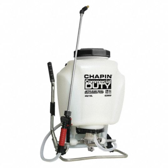 CHAPIN Backpack Sprayer: 4 gal Sprayer Tank Capacity, Polyethylene, In ...