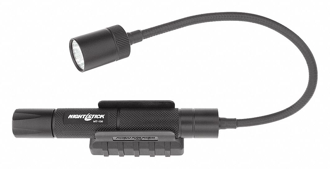 Penlight, Aluminum, Maximum Lumens Output 140, Black, 15.59 in Grainger