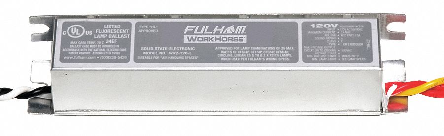 Fulham Company Wh2-120-L 35 W .33 Amp 120 Volt Ballast 9 Units 