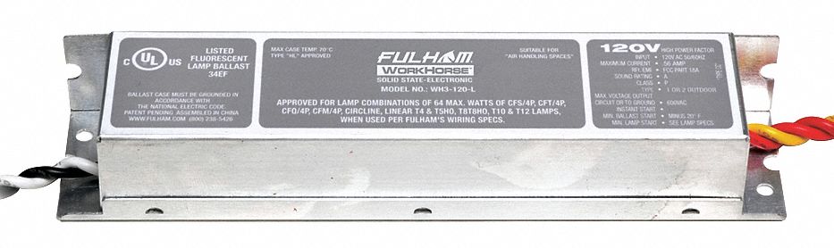 Lot 2 Fulham WH3-120-L Workhorse Small Form-Factor Versatile Electronic Ballast 