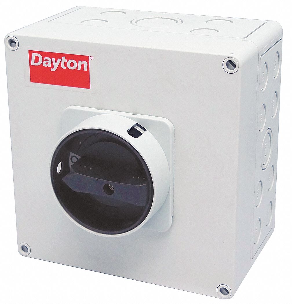 HOFFMAN, NonFusible, 80 A, Enclosed Disconnect Switch 35JF66VS