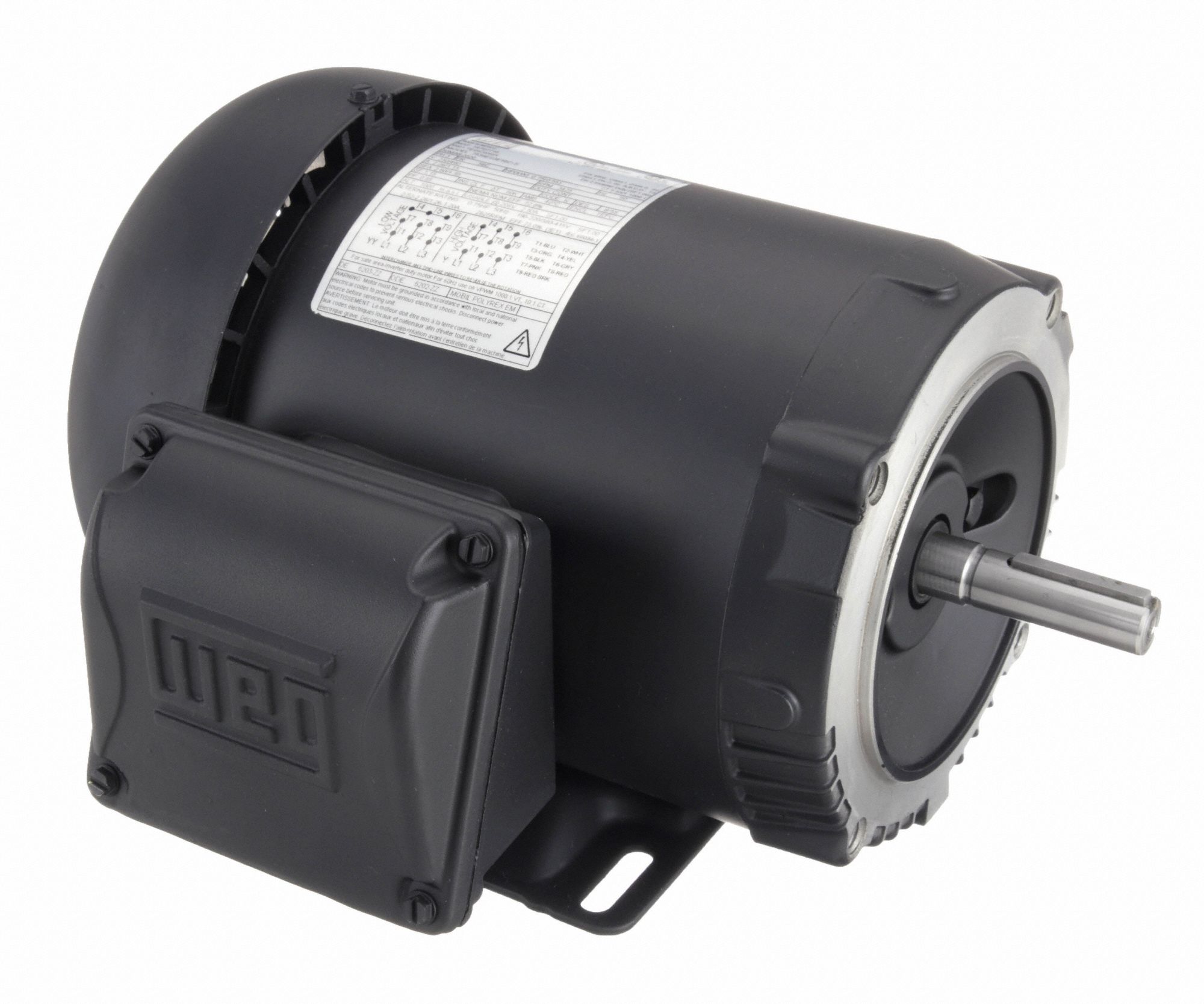 General Purpose Motor: Totally Enclosed Fan Cooled, C-Face/Rigid Base Mount, 3/4 HP, 56C Frame