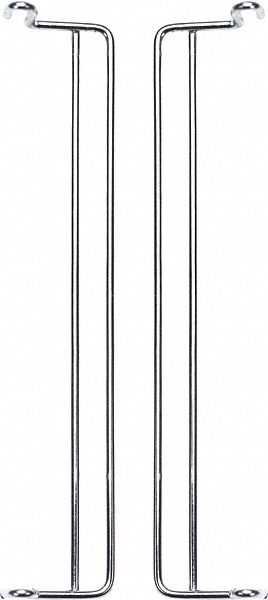 Stacking Bracket: 4 3/4 in Overall Lg, For Hang and Stack Bin Type, Silver