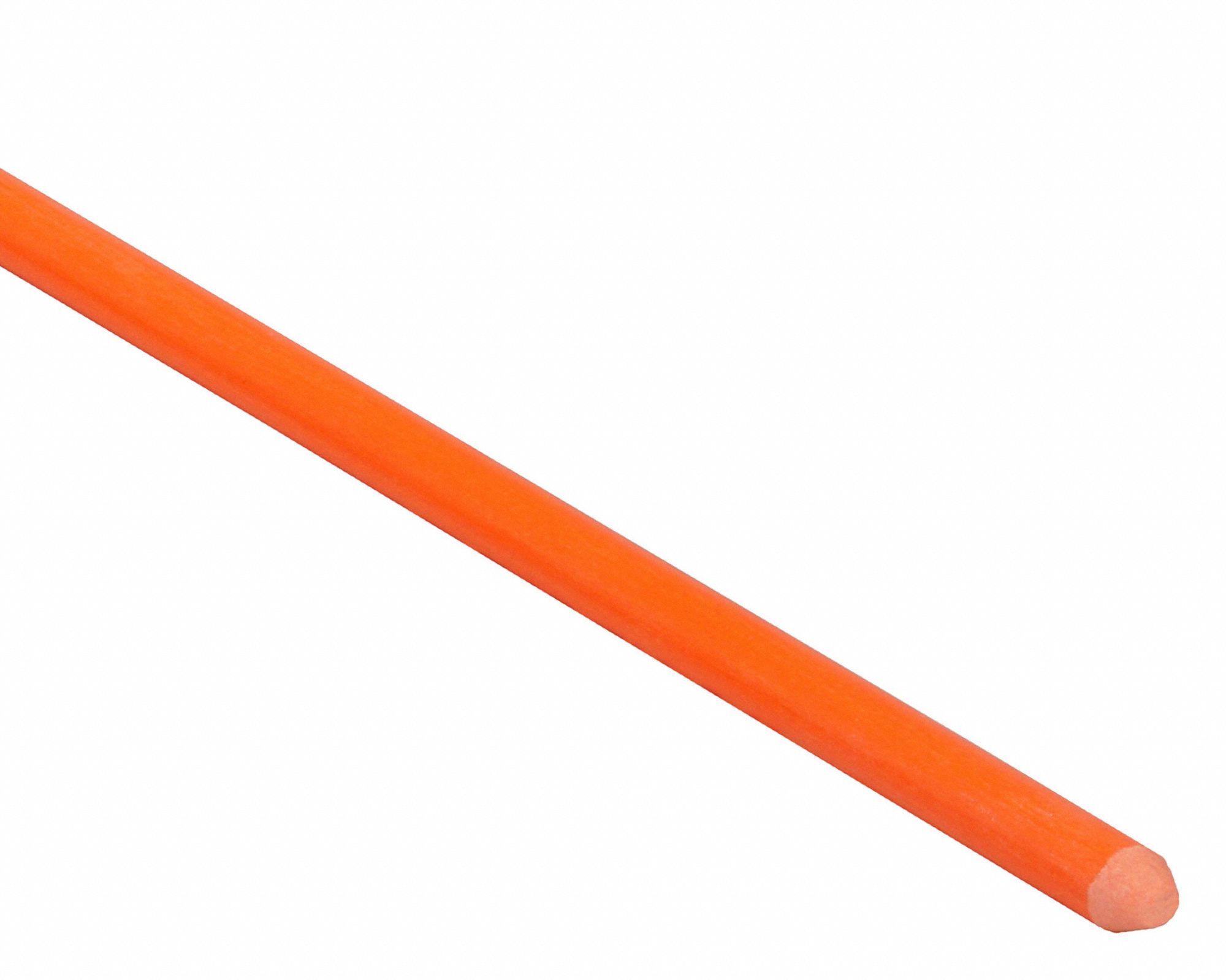 Property & Driveway Marker: Fiberglass, 48 in Overall Ht, Reflective Post Only, No Reflector, 10 PK