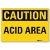 Caution: Acid Area Signs