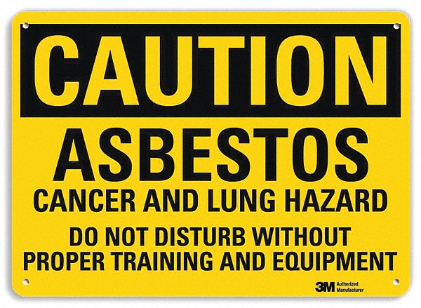 Caution Sign: Aluminum, Mounting Holes Sign Mounting, 7 in x 10 in Nominal Sign Size, 0.04 in Thick