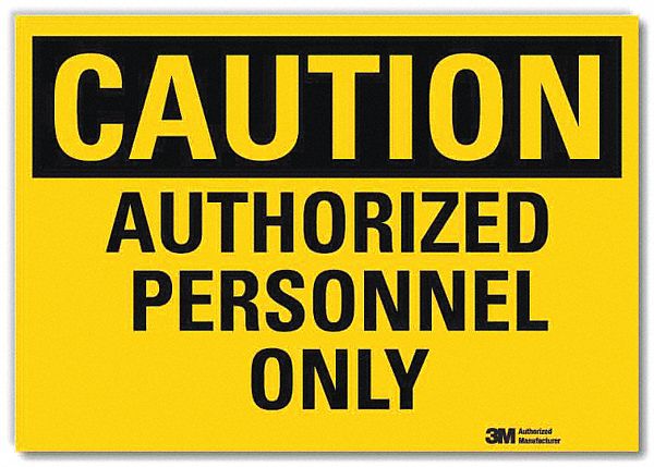 Caution Sign: Reflective Sheeting, Adhesive Sign Mounting, 10 in x 14 in Nominal Sign Size
