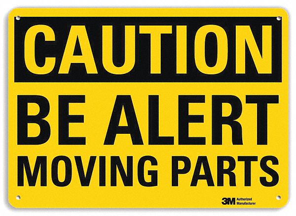 Safety Sign: Aluminum, Mounting Holes Sign Mounting, 7 in x 10 in Nominal Sign Size, Engineer Grade