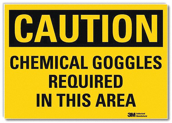 Caution Sign: Reflective Sheeting, Adhesive Sign Mounting, 10 in x 14 in Nominal Sign Size, Caution