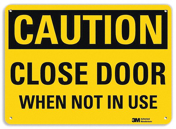 PANNEAU SECURITE,CLOSE DOOR,10PO.H