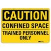 Caution: Confined Space Trained Personnel Only Signs