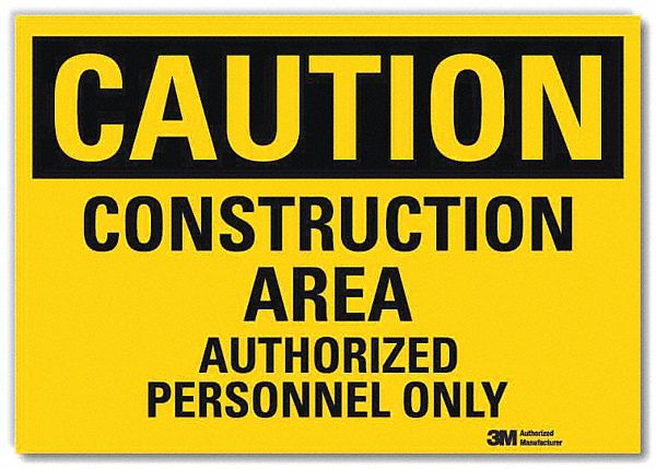 Safety Sign: Reflective Sheeting, Adhesive Sign Mounting, 7 in x 10 in Nominal Sign Size