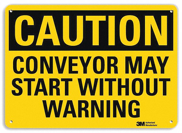 Safety Sign: Aluminum, Mounting Holes Sign Mounting, 7 in x 10 in Nominal Sign Size, Engineer Grade