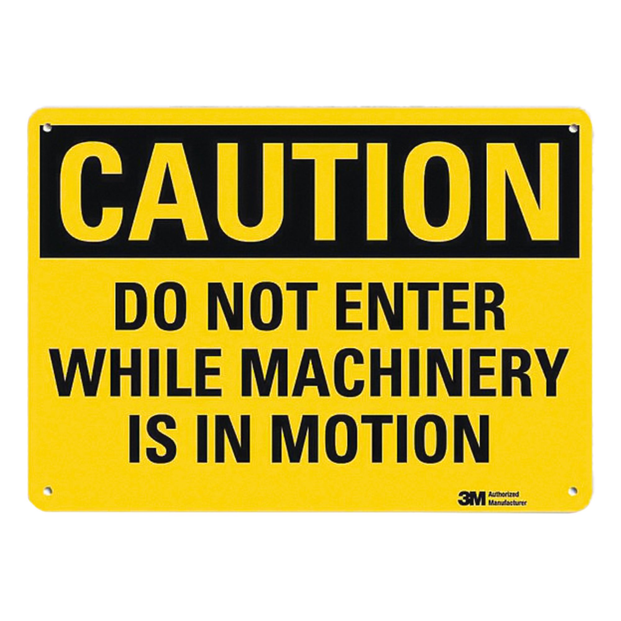 Entrance Sign: Aluminum, Mounting Holes Sign Mounting, 10 in x 14 in Nominal Sign Size