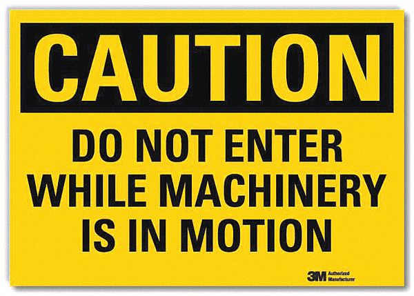 Entrance Sign: Reflective Sheeting, Adhesive Sign Mounting, 7 in x 10 in Nominal Sign Size