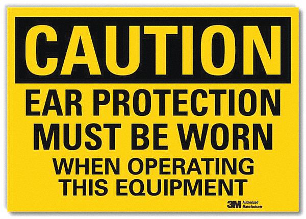 Caution Sign: Reflective Sheeting, Adhesive Sign Mounting, 10 in x 14 in Nominal Sign Size, Caution
