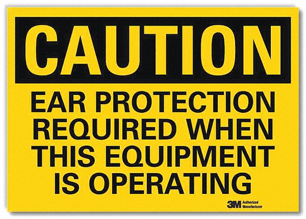 Caution Sign: Reflective Sheeting, Adhesive Sign Mounting, 10 in x 14 in Nominal Sign Size, Caution