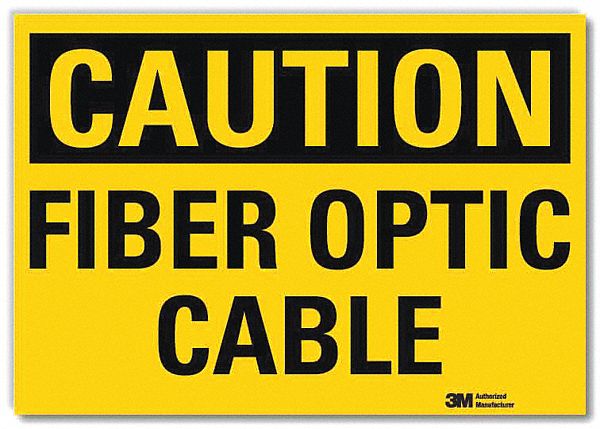Caution Sign: Reflective Sheeting, Adhesive Sign Mounting, 10 in x 14 in Nominal Sign Size
