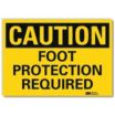 Caution: Foot Protection Required Signs