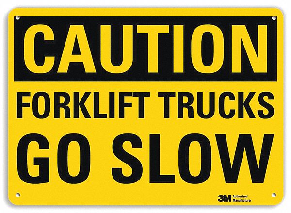 Safety Sign: Aluminum, Mounting Holes Sign Mounting, 7 in x 10 in Nominal Sign Size, Engineer Grade