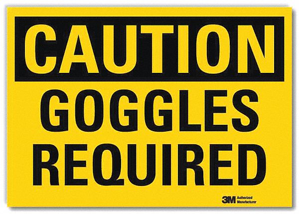 Caution Sign: Reflective Sheeting, Adhesive Sign Mounting, 10 in x 14 in Nominal Sign Size, Caution