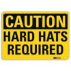 Caution: Hard Hats Required Signs