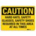 Caution: Hard Hats Safety Glasses Safety Shoes Required In This Area At All Times Signs
