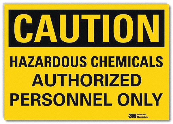 Caution Sign: Reflective Sheeting, Adhesive Sign Mounting, 10 in x 14 in Nominal Sign Size