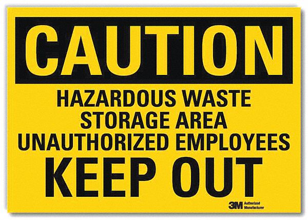 Caution Sign: Reflective Sheeting, Adhesive Sign Mounting, 10 in x 14 in Nominal Sign Size, Caution