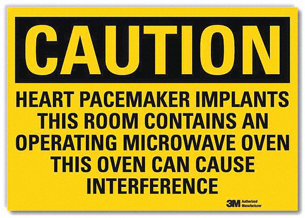 Caution Sign: Reflective Sheeting, Adhesive Sign Mounting, 10 in x 14 in Nominal Sign Size