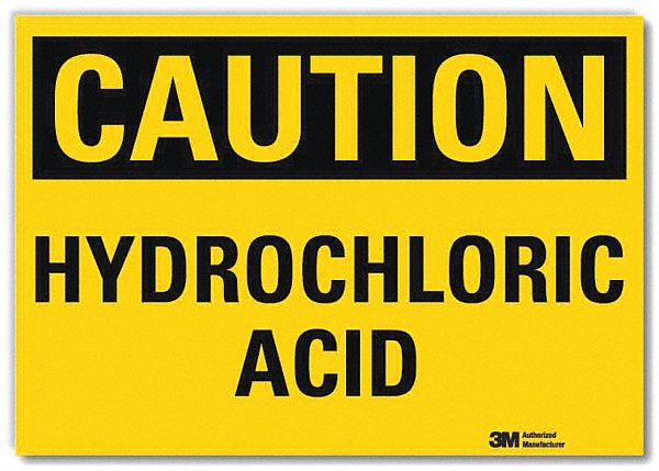 Caution Sign: Reflective Sheeting, Adhesive Sign Mounting, 10 in x 14 in Nominal Sign Size