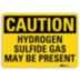 Caution: Hydrogen Sulfide Gas May Be Present Signs