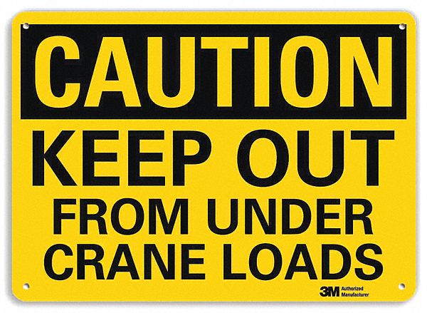 Safety Sign: Aluminum, Mounting Holes Sign Mounting, 7 in x 10 in Nominal Sign Size, Engineer Grade