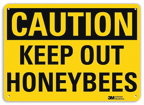 Safety Sign: Aluminum, Mounting Holes Sign Mounting, 7 in x 10 in Nominal Sign Size, Engineer Grade