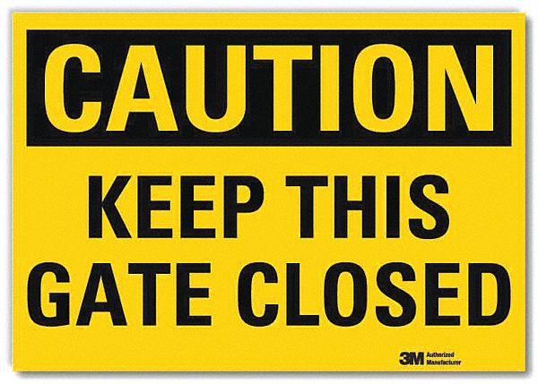 Safety Sign: Reflective Sheeting, Adhesive Sign Mounting, 7 in x 10 in Nominal Sign Size