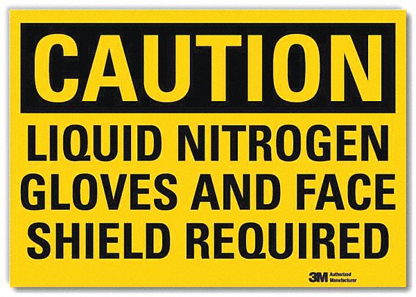 Caution Sign: Reflective Sheeting, Adhesive Sign Mounting, 10 in x 14 in Nominal Sign Size