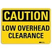 Caution: Low Overhead Clearance Signs image