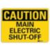 Caution: Main Electric Shut-Off Signs