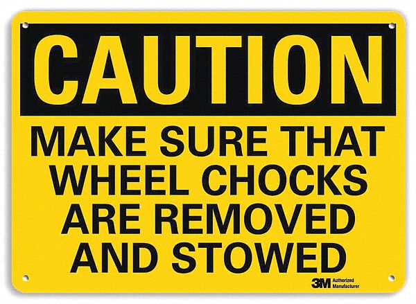 Safety Sign: Aluminum, Mounting Holes Sign Mounting, 7 in x 10 in Nominal Sign Size, Engineer Grade