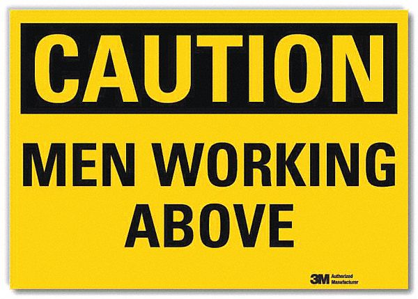 Safety Sign: Reflective Sheeting, Adhesive Sign Mounting, 7 in x 10 in Nominal Sign Size