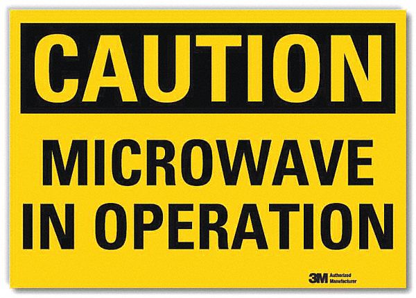Caution Sign: Reflective Sheeting, Adhesive Sign Mounting, 10 in x 14 in Nominal Sign Size
