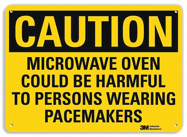 Caution Sign: Aluminum, Mounting Holes Sign Mounting, 10 in x 14 in Nominal Sign Size, 0.04 in Thick