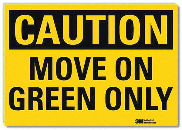 Reflective  Lift Truck Label: Plastic, 10 in x 14 in Nominal Sign Size, Engineer Grade