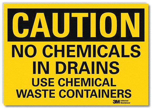 Caution Sign: Reflective Sheeting, Adhesive Sign Mounting, 10 in x 14 in Nominal Sign Size, Caution