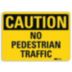 Caution: No Pedestrian Traffic Signs